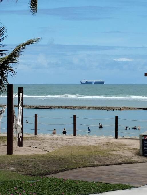 Apt Beira Mar Em Muro Alto Ao Lado Do Nanai Pôrto das Galinhas Eksteriør bilde