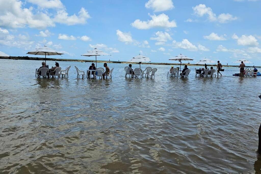 Apt Beira Mar Em Muro Alto Ao Lado Do Nanai Pôrto das Galinhas Eksteriør bilde